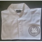 60th Anniversary Polo Shirt White